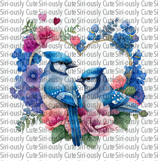 Valentine Bluejay 1 Wind Spinner Sublimation Transfer