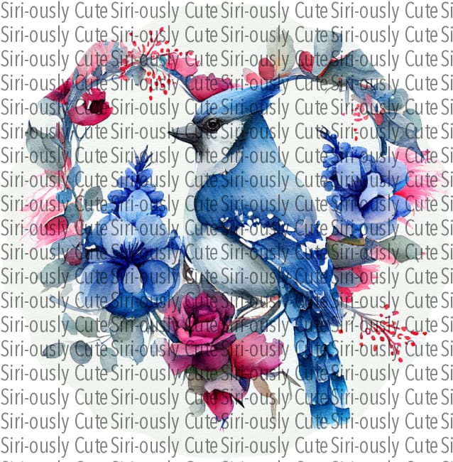 Valentine Bluejay 2 Wind Spinner Sublimation Transfer